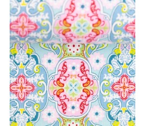 Baumwolle - Julia Ornamente türkis